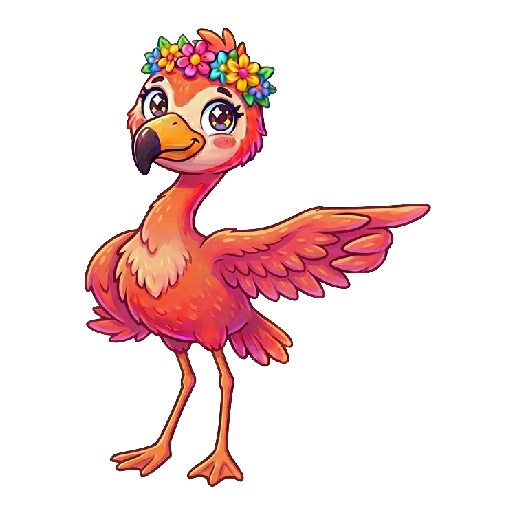Mango the Flamango pointing